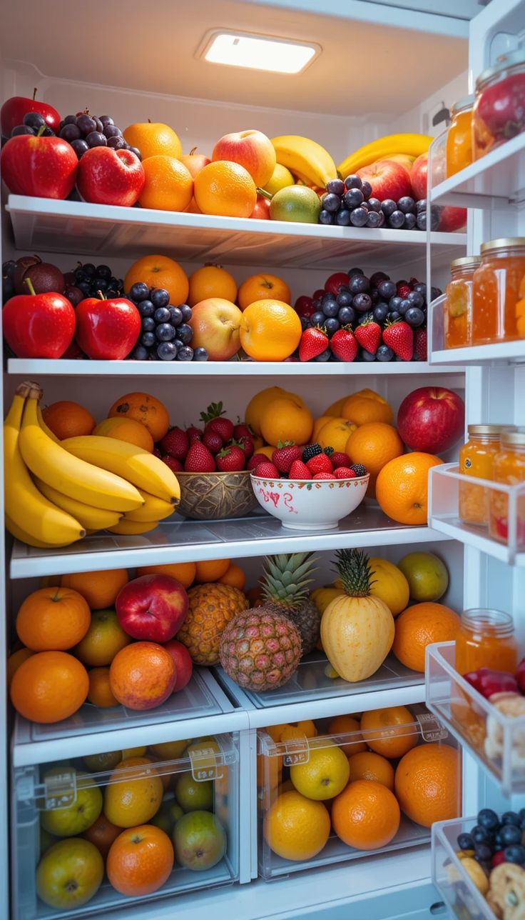 Buah acai segar disimpan di kulkas agar tahan lama