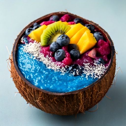 Acai bowl sehat berwarna-warni dengan topping buah segar dan granola cocok untuk semua usia