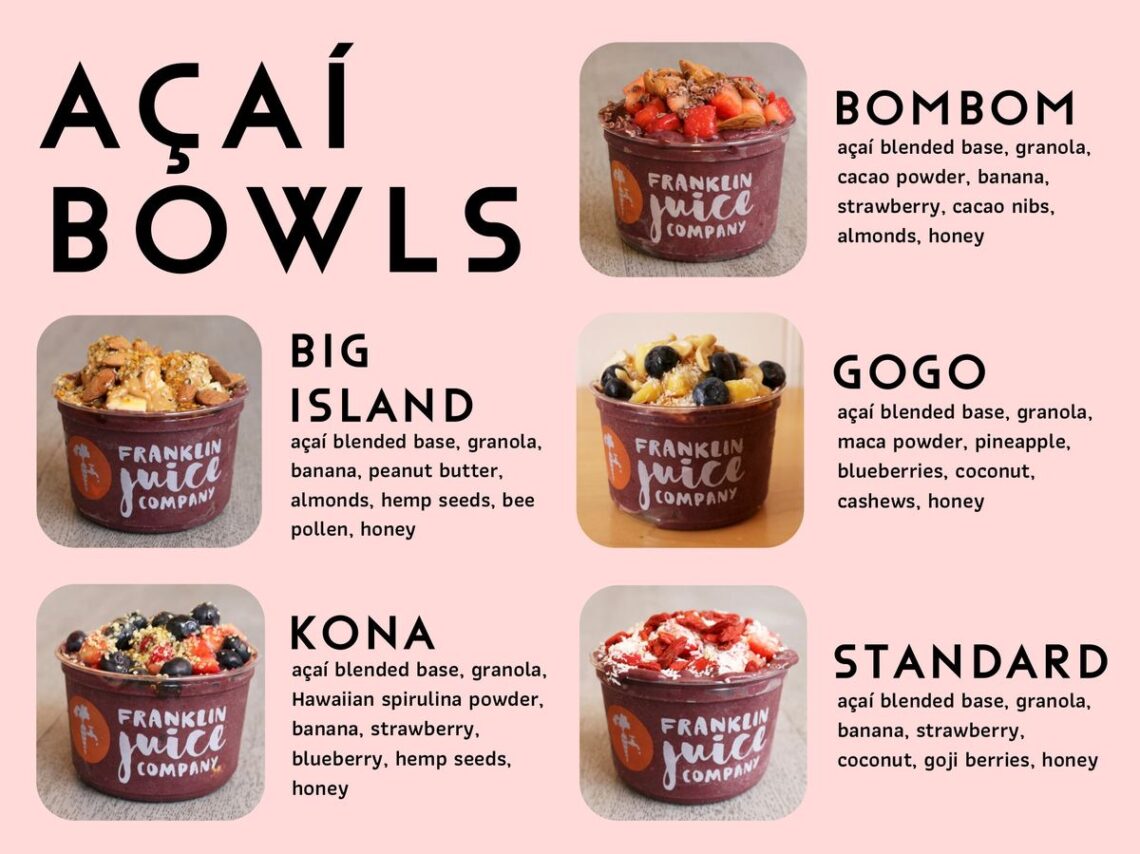 Menu baru Za Acai Cafe dengan topping segar